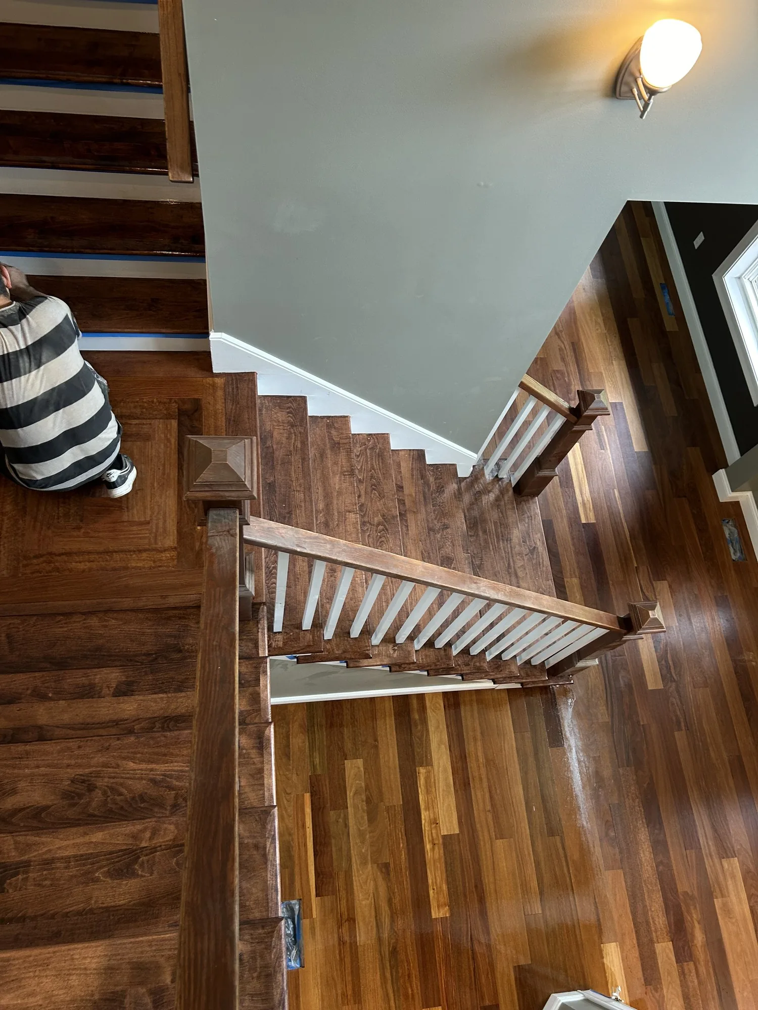 Stair detail with contrast risers